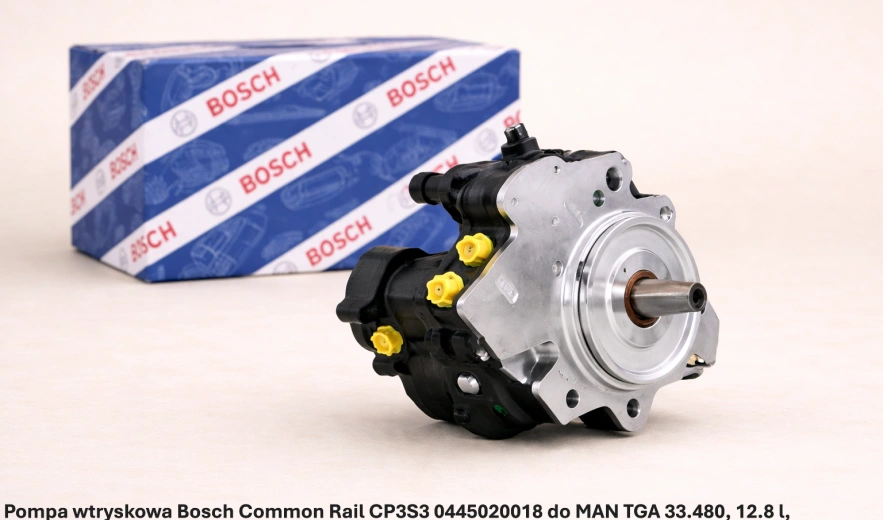 Pompa wtryskowa Bosch Common Rail CP3S3 0445020018 do MAN TGA 33.480, 12.8 l, D2876 LF12 - nowa, regeneracja, cena