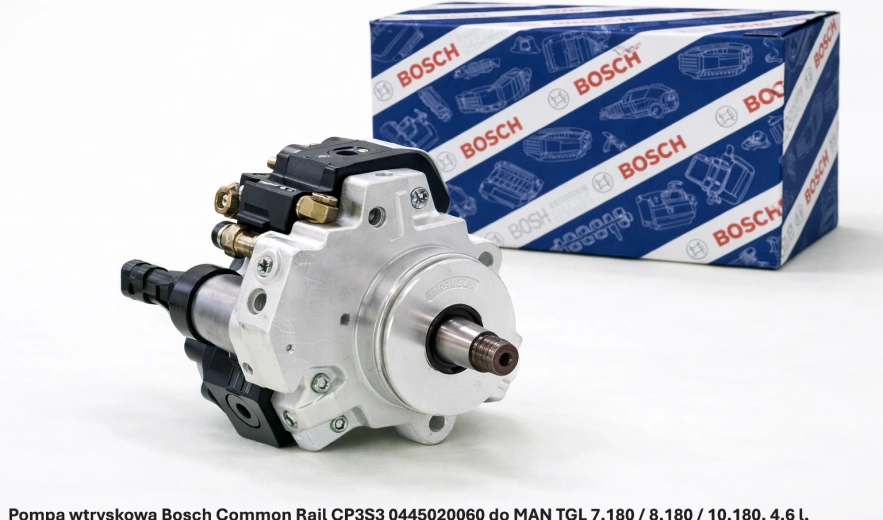 Pompa wtryskowa Bosch Common Rail CP3S3 0445020060 do MAN TGL 7.180 / 8.180 / 10.180, 4.6 l, D0834 LFL 41 / 51 / 54 - nowa, regeneracja, cena