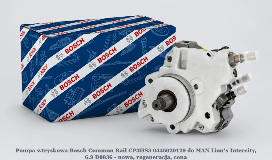 Pompa wtryskowa Bosch Common Rail CP3HS3 0445020129 do MAN Lion’s Intercity, 6.9 D0836 - nowa, regeneracja, cena
