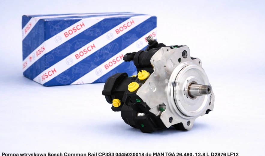 Pompa wtryskowa Bosch Common Rail CP3S3 0445020018 do MAN TGA 26.480, 12.8 l, D2876 LF12 - nowa, regeneracja, cena