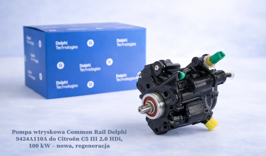 Pompa wtryskowa Common Rail Delphi 9424A110A do Citroën C5 III 2.0 HDi, 100 kW – nowa, regeneracja