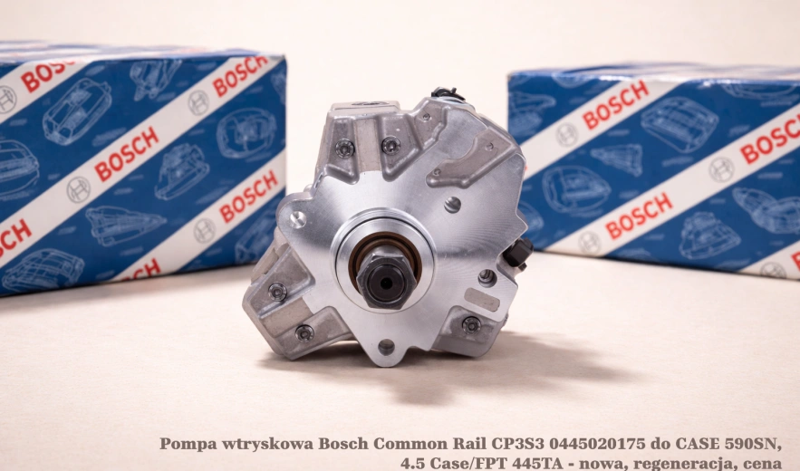 Pompa wtryskowa Bosch Common Rail CP3S3 0445020175 do CASE 590SN, 4.5 Case/FPT 445TA - nowa, regeneracja, cena