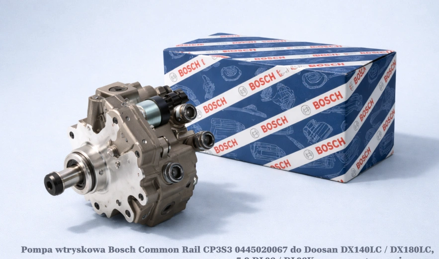 Pompa wtryskowa Bosch Common Rail CP3S3 0445020067 do Doosan DX140LC / DX180LC, 5.9 DL06 / DL06K - nowa, regeneracja, cena