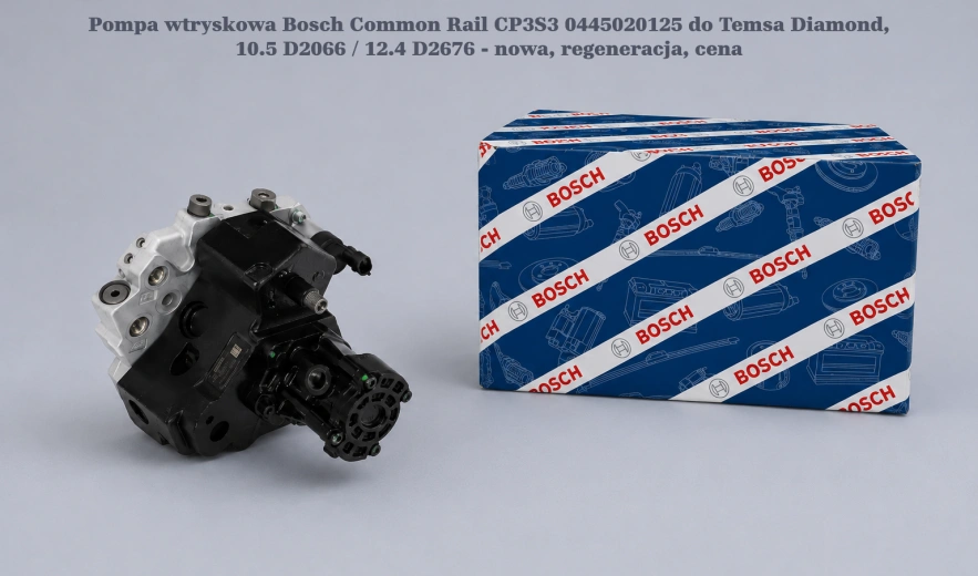 Pompa wtryskowa Bosch Common Rail CP3S3 0445020125 do Temsa Diamond, 10.5 D2066 / 12.4 D2676 - nowa, regeneracja, cena