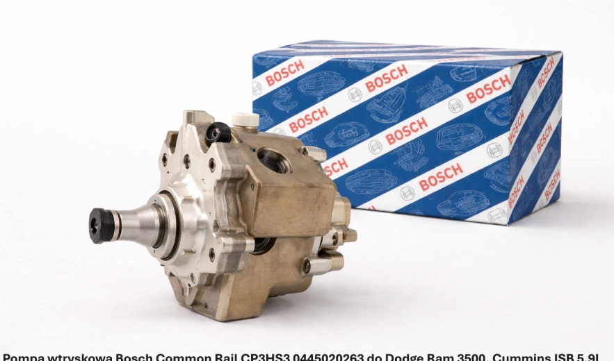 Pompa wtryskowa Bosch Common Rail CP3HS3 0445020263 do Dodge Ram 3500, Cummins ISB 5.9L - nowa, regeneracja, cena