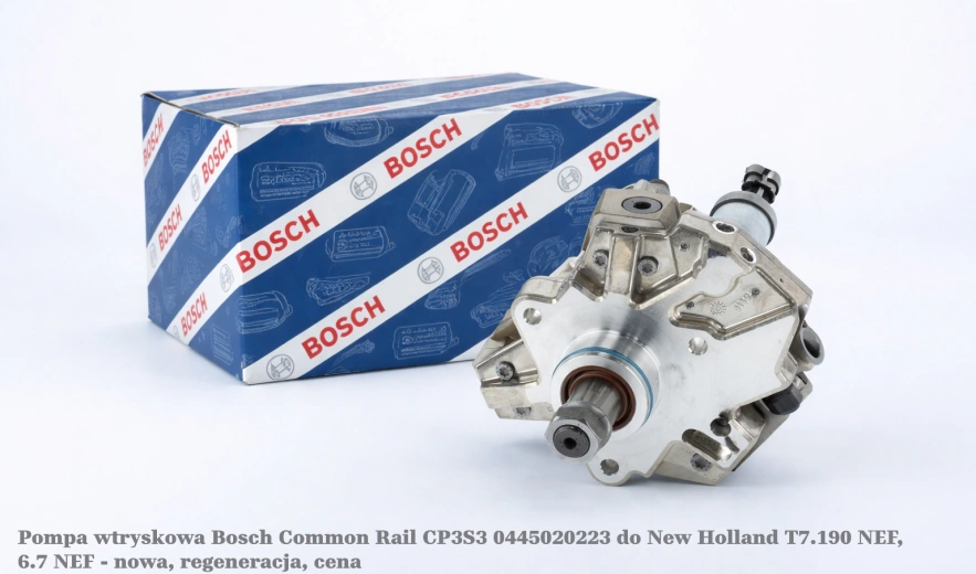 Pompa wtryskowa Bosch Common Rail CP3S3 0445020223 do New Holland T7.190 NEF, 6.7 NEF - nowa, regeneracja, cena