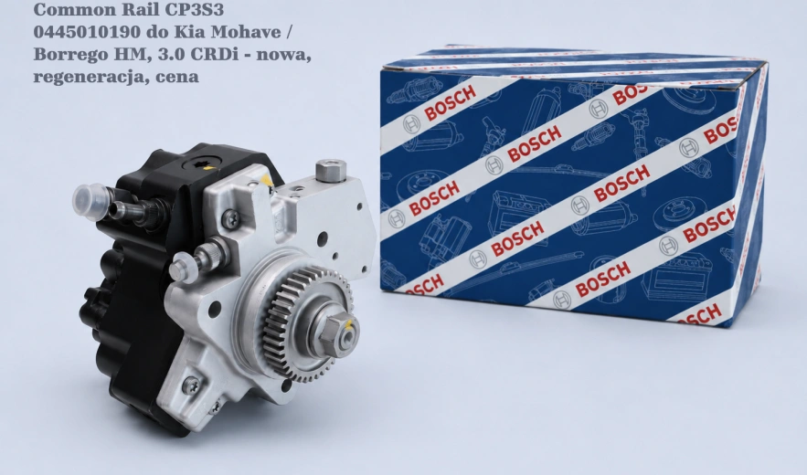 Pompa wtryskowa Bosch Common Rail CP3S3 0445010190 do Kia Mohave / Borrego HM, 3.0 CRDi - nowa, regeneracja, cena