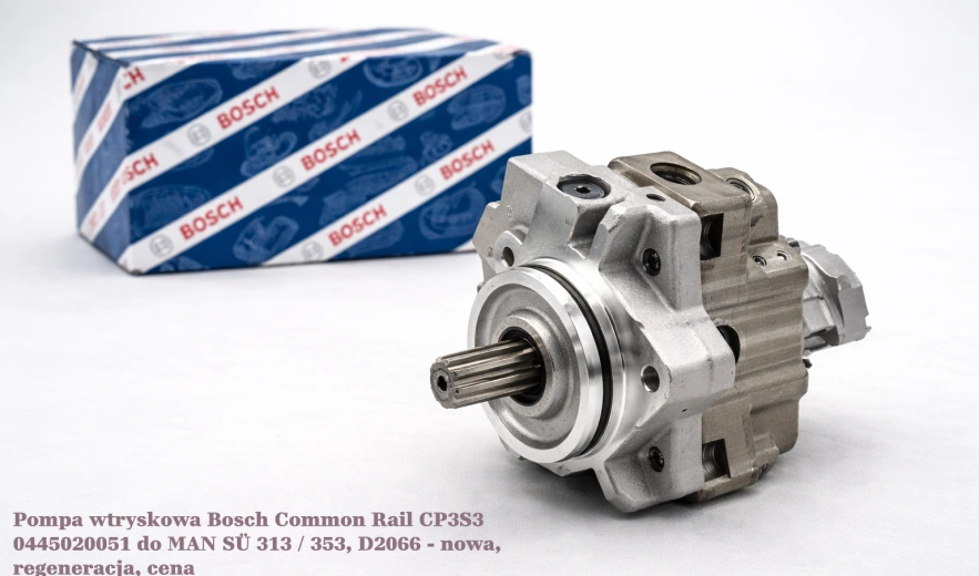 Pompa wtryskowa Bosch Common Rail CP3S3 0445020051 do MAN SÜ 313 / 353, D2066 - nowa, regeneracja, cena