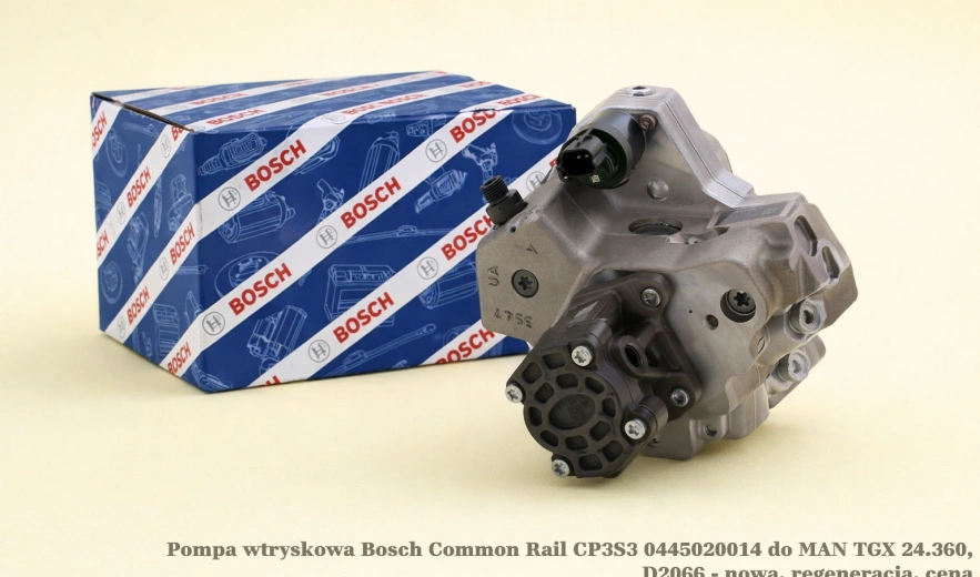 Pompa wtryskowa Bosch Common Rail CP3S3 0445020014 do MAN TGX 24.360, D2066 - nowa, regeneracja, cena