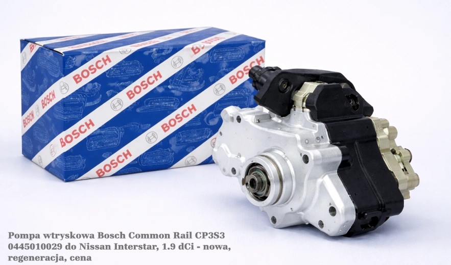 Pompa wtryskowa Bosch Common Rail CP3S3 0445010029 do Nissan Interstar, 1.9 dCi - nowa, regeneracja, cena