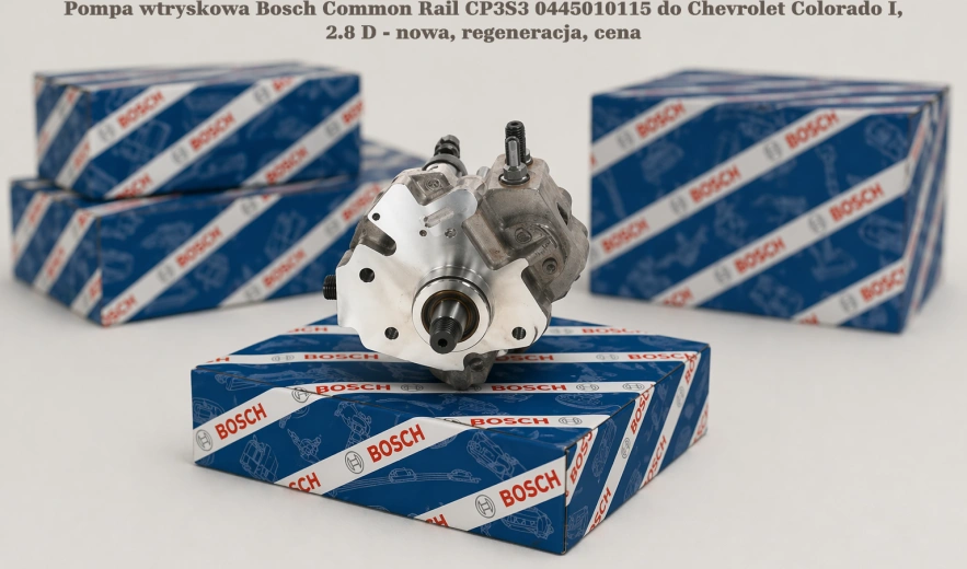 Pompa wtryskowa Bosch Common Rail CP3S3 0445010115 do Chevrolet Colorado I, 2.8 D - nowa, regeneracja, cena