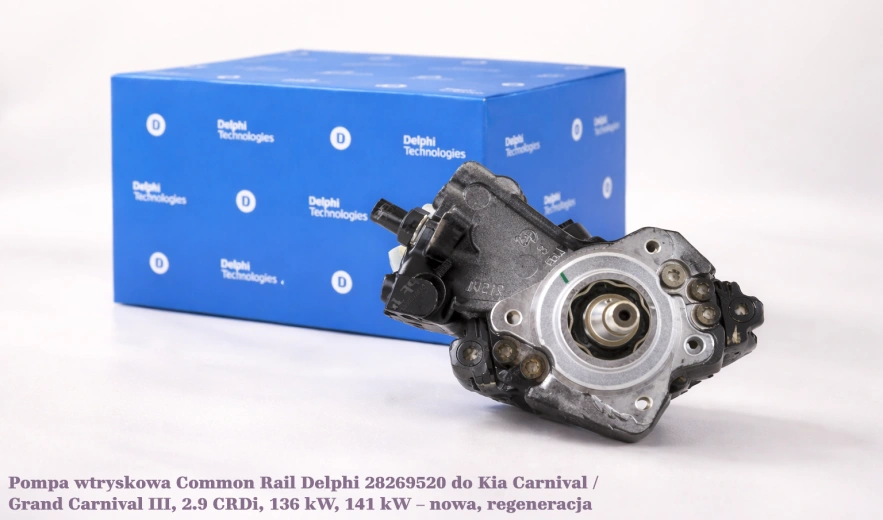 Pompa wtryskowa Common Rail Delphi 28269520 do Kia Carnival / Grand Carnival III, 2.9 CRDi, 136 kW, 141 kW – nowa, regeneracja
