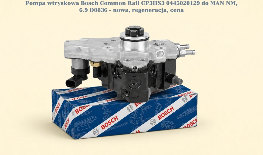 Pompa wtryskowa Bosch Common Rail CP3HS3 0445020129 do MAN NM, 6.9 D0836 - nowa, regeneracja, cena