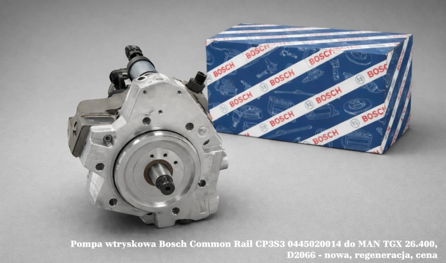Pompa wtryskowa Bosch Common Rail CP3S3 0445020014 do MAN TGX 26.400, D2066 - nowa, regeneracja, cena
