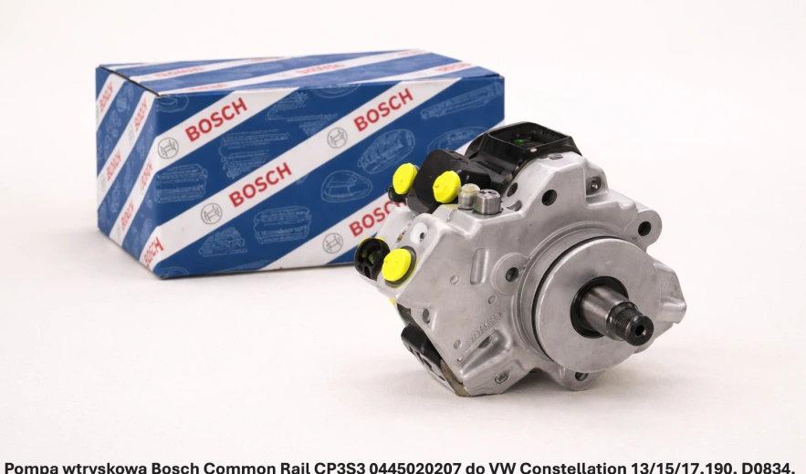 Pompa wtryskowa Bosch Common Rail CP3S3 0445020207 do VW Constellation 13/15/17.190, D0834, 4.6 l - nowa, regeneracja, cena
