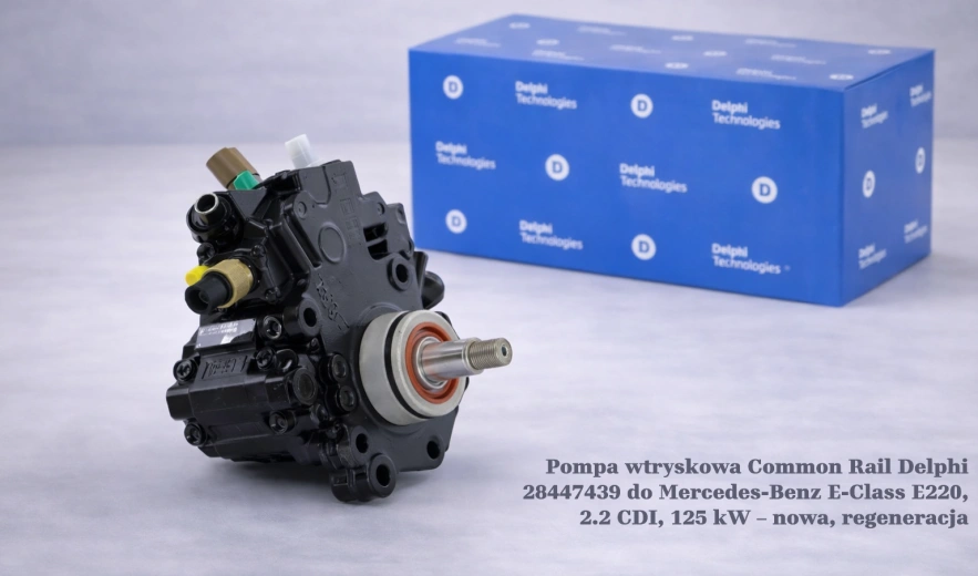 Pompa wtryskowa Common Rail Delphi 28447439 do Mercedes-Benz E-Class E220, 2.2 CDI, 125 kW – nowa, regeneracja