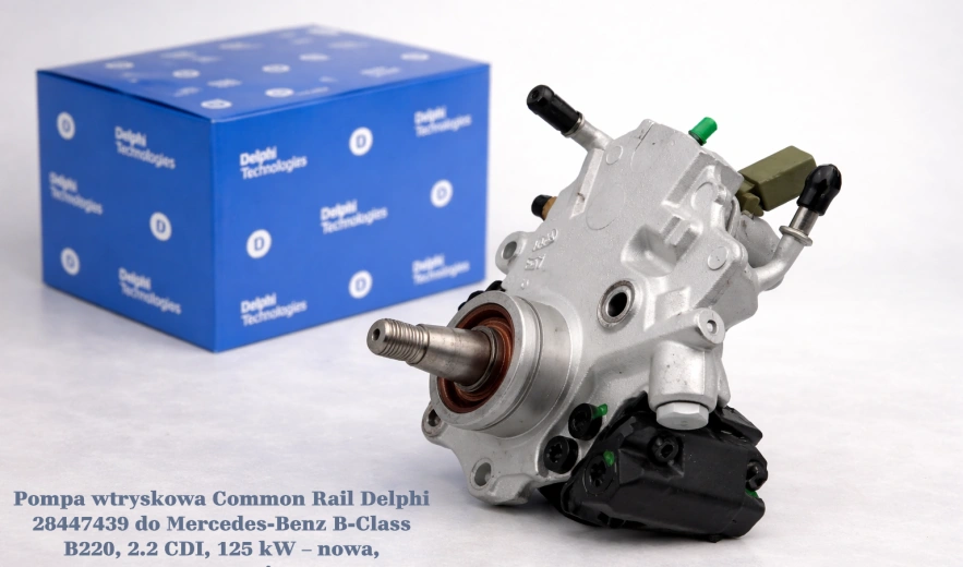 Pompa wtryskowa Common Rail Delphi 28447439 do Mercedes-Benz B-Class B220, 2.2 CDI, 125 kW – nowa, regeneracja