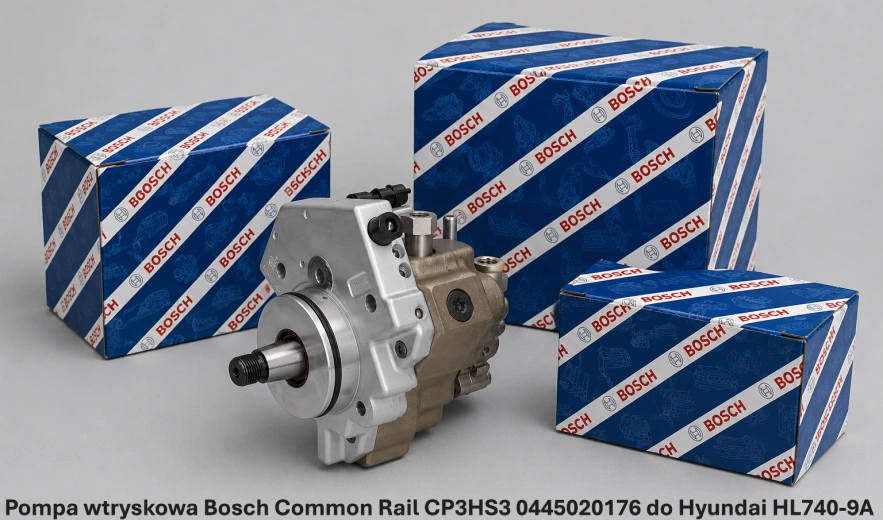 Pompa wtryskowa Bosch Common Rail CP3HS3 0445020176 do Hyundai HL740-9A - Cummins QSB6.7 - nowa, regeneracja, cena
