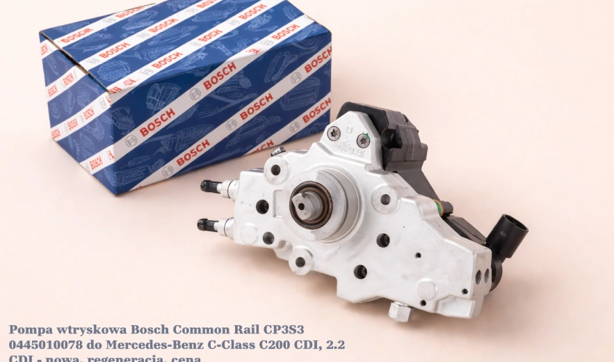 Pompa wtryskowa Bosch Common Rail CP3S3 0445010078 do Mercedes-Benz C-Class C200 CDI, 2.2 CDI - nowa, regeneracja, cena
