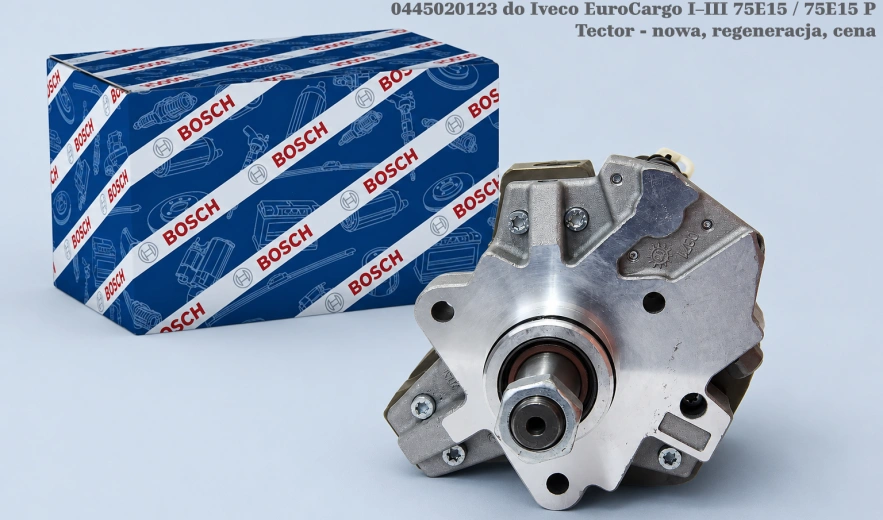Pompa wtryskowa Bosch Common Rail CP3S3 0445020123 do Iveco EuroCargo I–III 75E15 / 75E15 P Tector - nowa, regeneracja, cena
