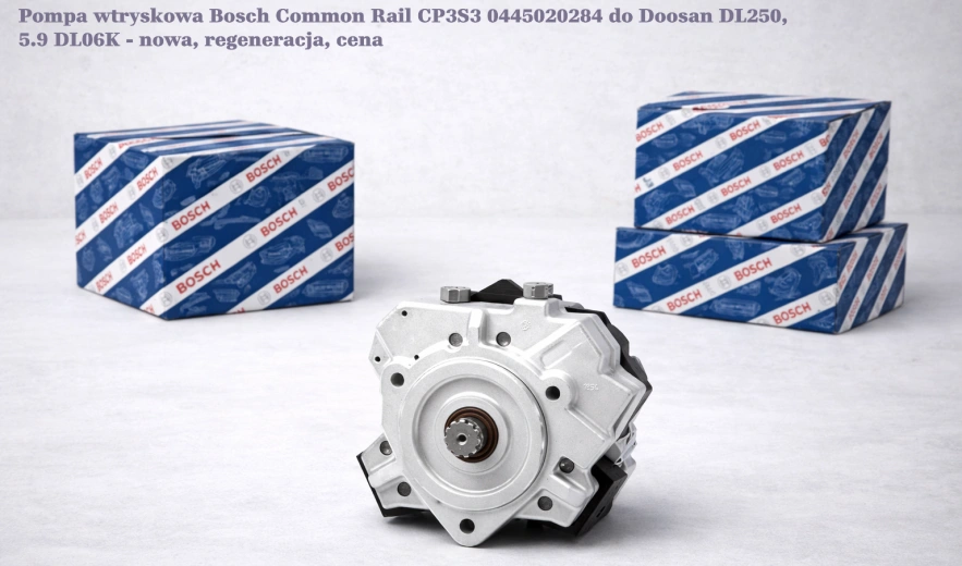 Pompa wtryskowa Bosch Common Rail CP3S3 0445020284 do Doosan DL250, 5.9 DL06K - nowa, regeneracja, cena