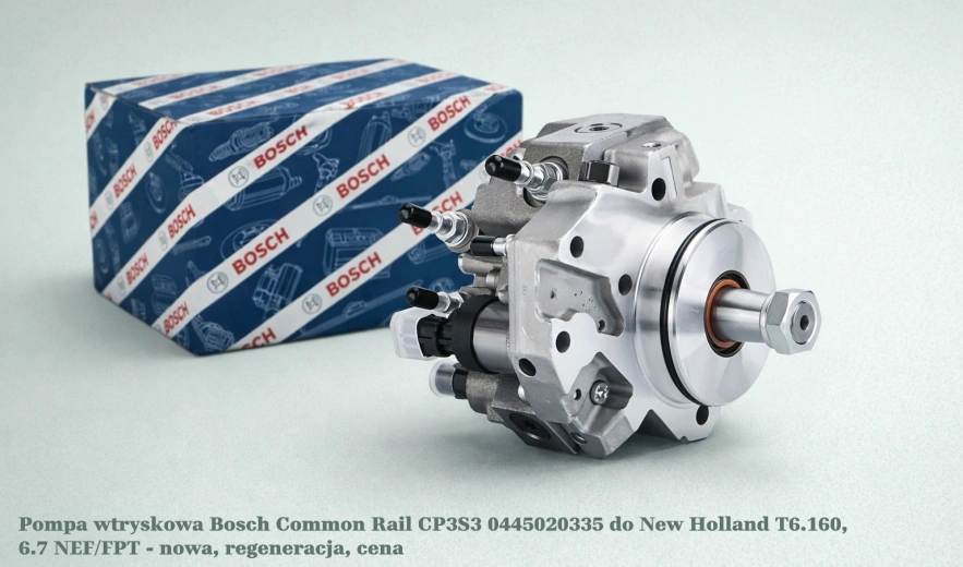 Pompa wtryskowa Bosch Common Rail CP3S3 0445020335 do New Holland T6.160, 6.7 NEF/FPT - nowa, regeneracja, cena