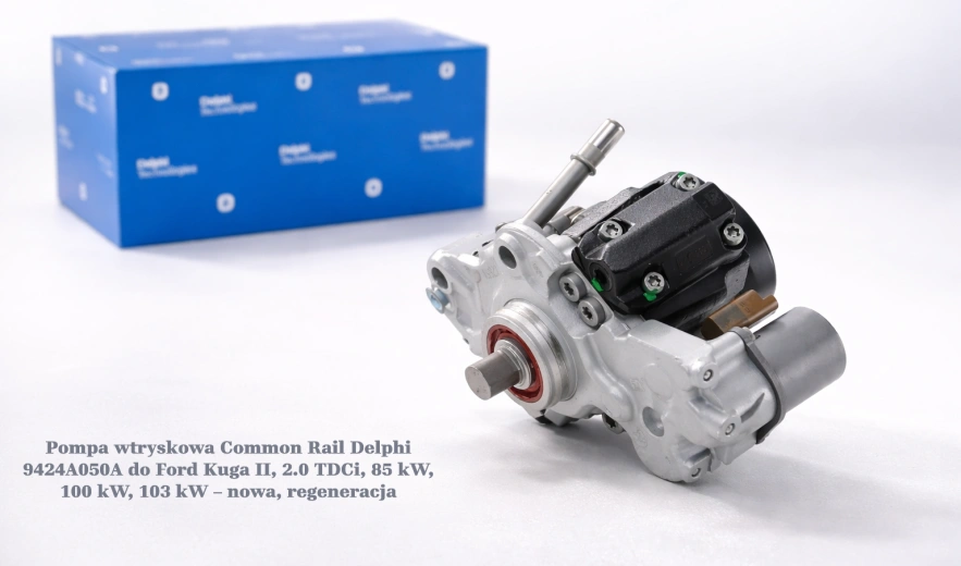 Pompa wtryskowa Common Rail Delphi 9424A050A do Ford Kuga II, 2.0 TDCi, 85 kW, 100 kW, 103 kW – nowa, regeneracja