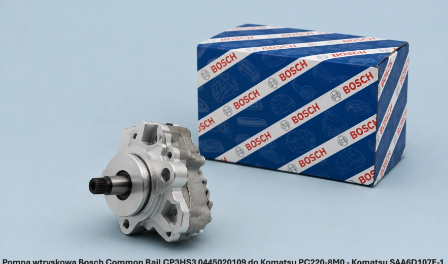 Pompa wtryskowa Bosch Common Rail CP3HS3 0445020109 do Komatsu PC220-8M0 - Komatsu SAA6D107E-1 - nowa, regeneracja, cena