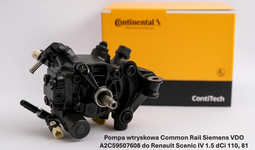 Pompa wtryskowa Common Rail Siemens VDO A2C59507608 do Renault Scenic IV 1.5 dCi 110, 81 kW – nowa, regeneracja