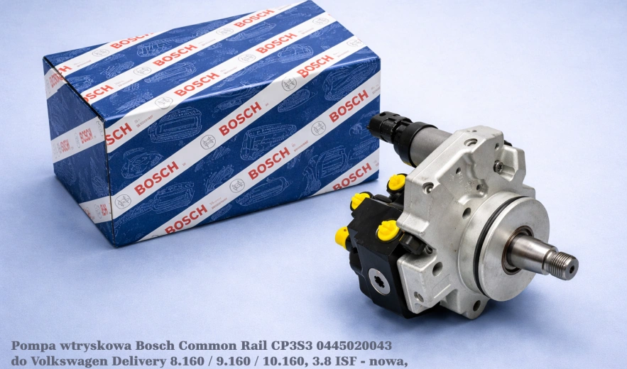 Pompa wtryskowa Bosch Common Rail CP3S3 0445020043 do Volkswagen Delivery 8.160 / 9.160 / 10.160, 3.8 ISF - nowa, regeneracja, cena