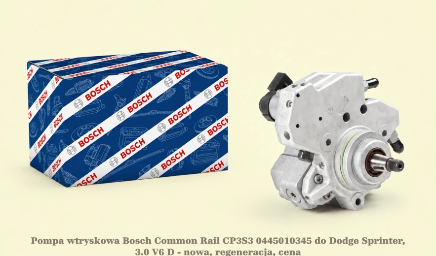 Pompa wtryskowa Bosch Common Rail CP3S3 0445010345 do Dodge Sprinter, 3.0 V6 D - nowa, regeneracja, cena