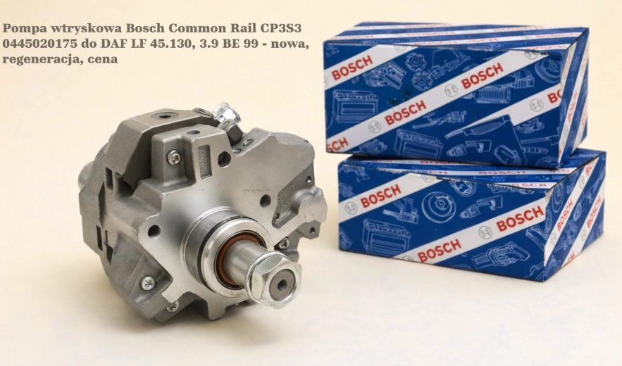 Pompa wtryskowa Bosch Common Rail CP3S3 0445020175 do DAF LF 45.130, 3.9 BE 99 - nowa, regeneracja, cena