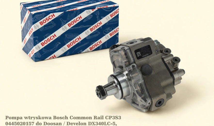 Pompa wtryskowa Bosch Common Rail CP3S3 0445020157 do Doosan / Develon DX340LC-5, 7.6 DL08P - nowa, regeneracja, cena