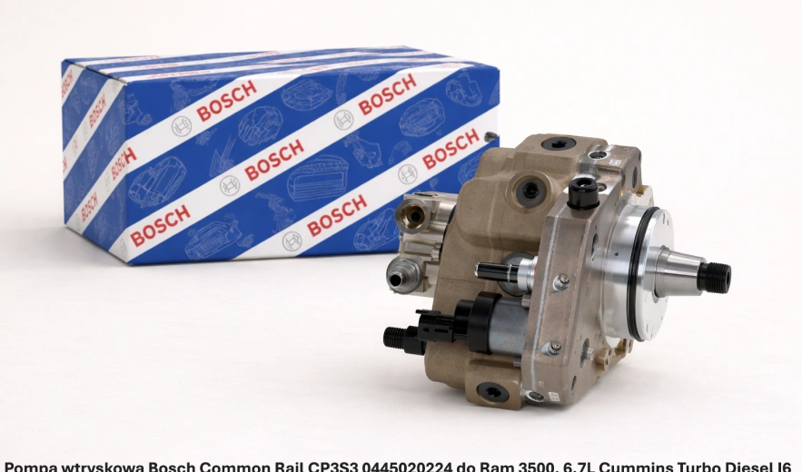 Pompa wtryskowa Bosch Common Rail CP3S3 0445020224 do Ram 3500, 6.7L Cummins Turbo Diesel I6 - nowa, regeneracja, cena