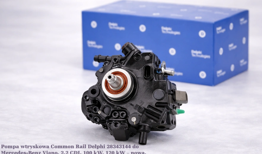 Pompa wtryskowa Common Rail Delphi 28343144 do Mercedes-Benz Viano, 2.2 CDI, 100 kW, 120 kW – nowa, regeneracja