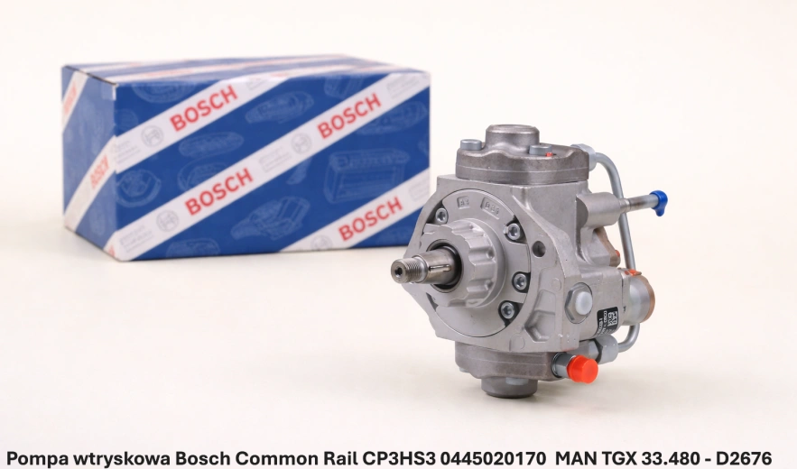 Pompa wtryskowa Bosch Common Rail CP3HS3 0445020170 do MAN TGX 33.480 - D2676 - nowa, regeneracja, cena