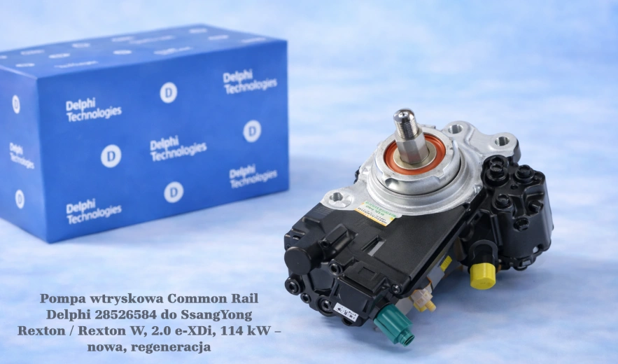 Pompa wtryskowa Common Rail Delphi 28526584 do SsangYong Rexton / Rexton W, 2.0 Xdi, 114 kW – nowa, regeneracja
