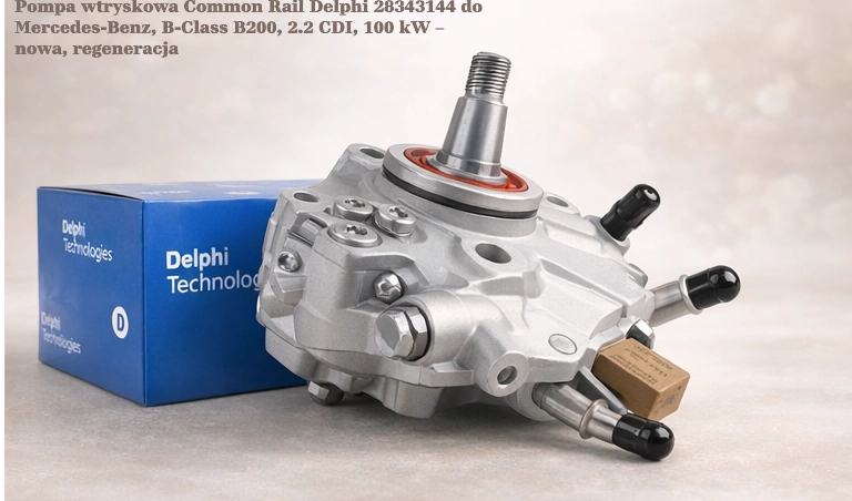 Pompa wtryskowa Common Rail Delphi 28343144 do Mercedes-Benz, B-Class B200, 2.2 CDI, 100 kW – nowa, regeneracja