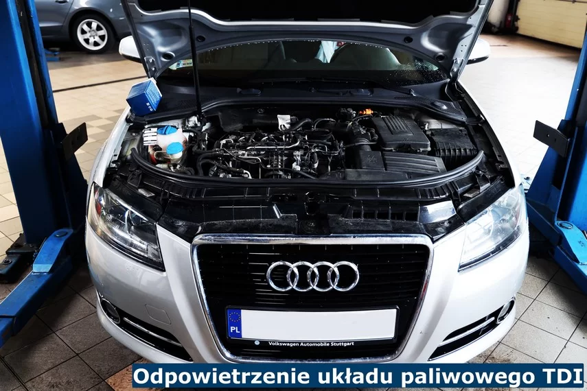 Odpowietrzenie układu paliwowego TDI Odpowietrzenie układu paliwowego