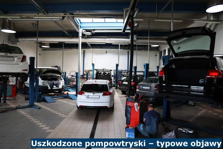 Uszkodzone pompowtryski – typowe objawy Uszkodzone pompowtryski – objawy