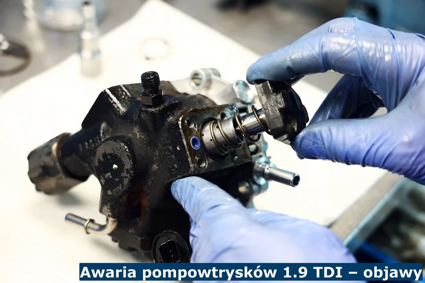 Awaria pompowtrysków 1.9 TDI – objawy Objawy awarii pompowtrysków
