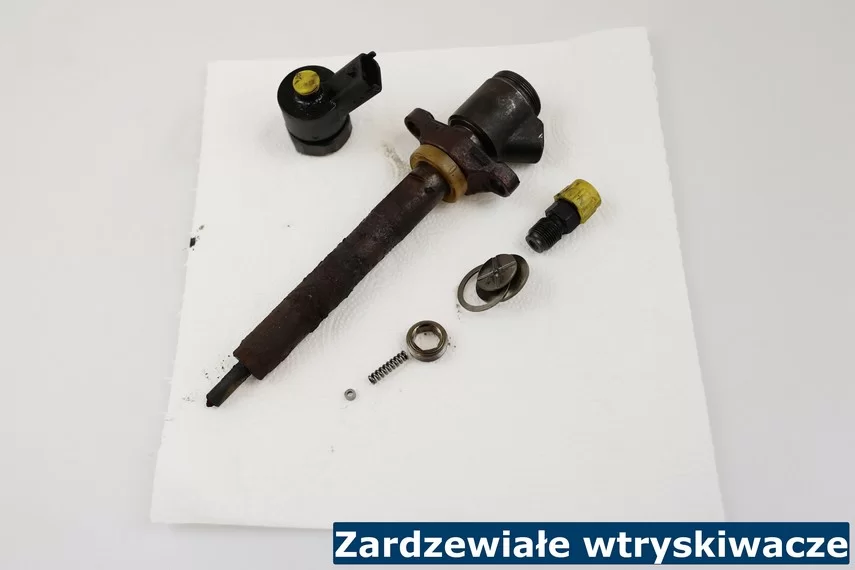 Zardzewiałe wtryskiwacze Zardzewiałe wtryski
