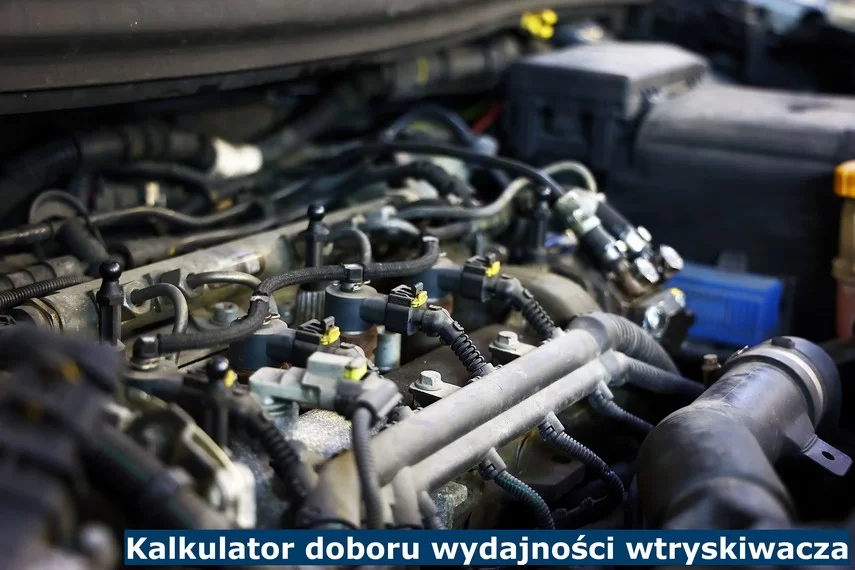 Kalkulator doboru wydajności wtryskiwacza Kalkulator doboru wydajności wtrysków