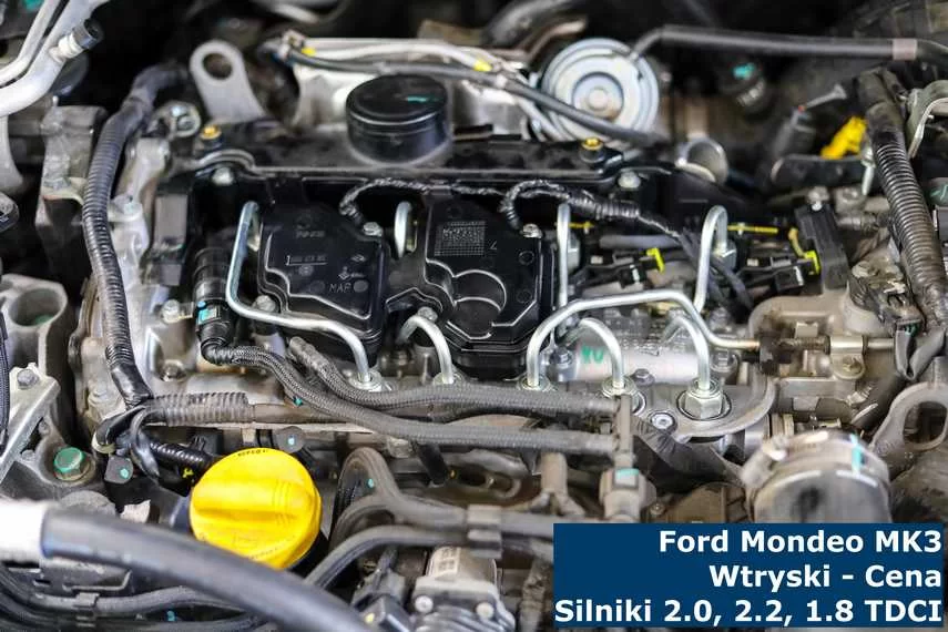 Wtryskiwacze wymontowane z silnika Ford Mondeo MK3