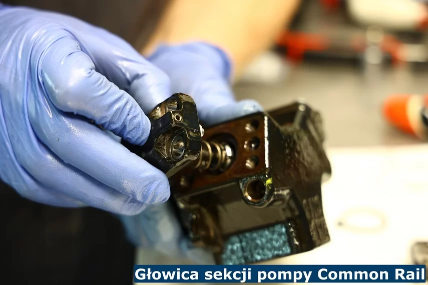 Głowica sekcji pompy Common Rail z zaworkiem