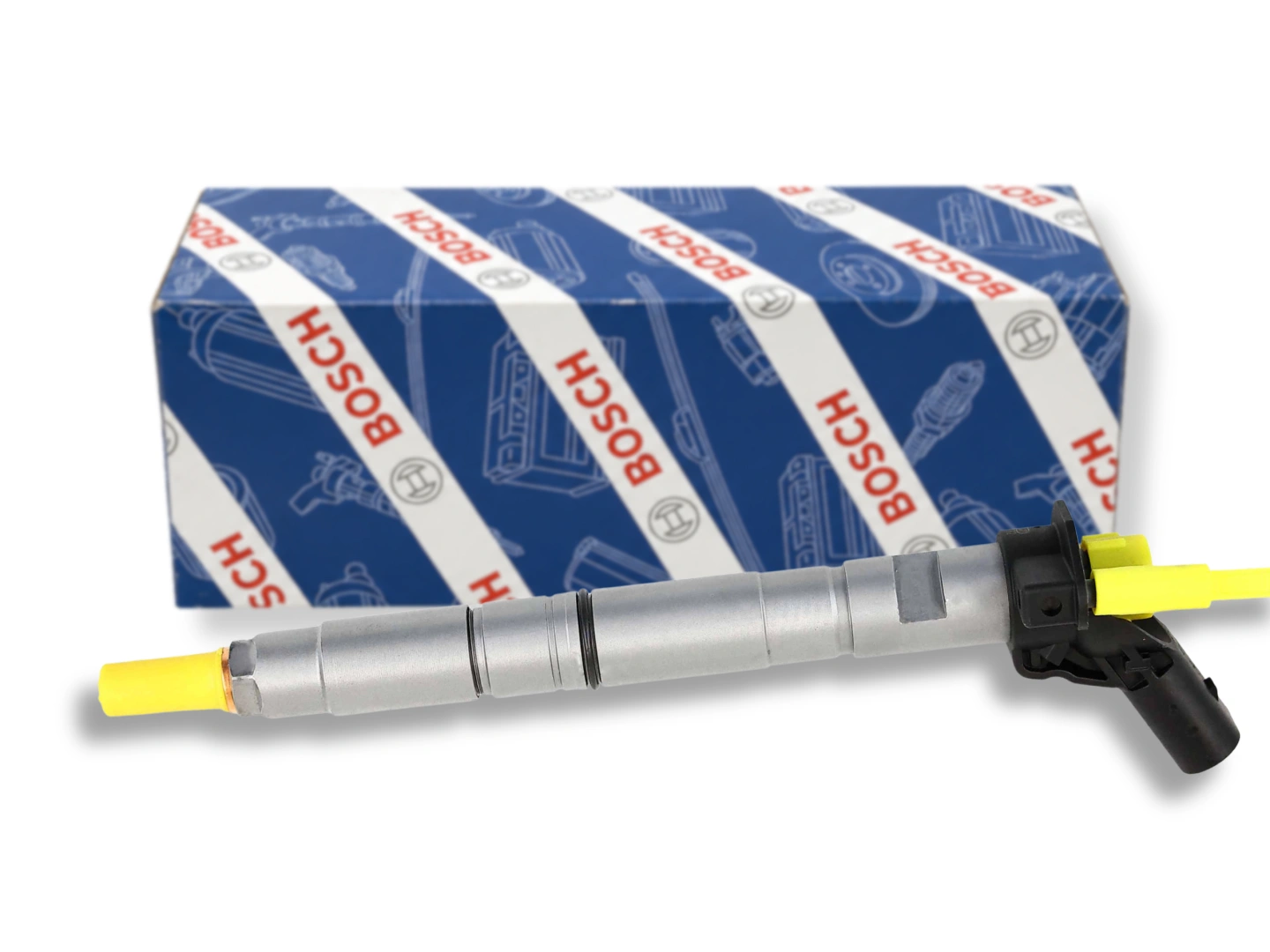 Wtryskiwacz Bosch 0445117022 Common Rail Wtryskiwacz Bosch 0445117022 na jasnym tle