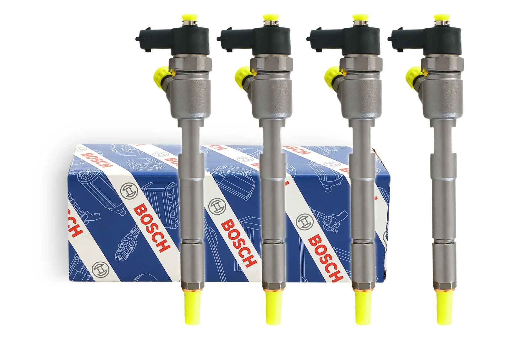 Komplet wtryskiwaczy Bosch 0445110614 do silników 1.3 diesel Komplet czterech wtryskiwaczy Bosch 0445110614