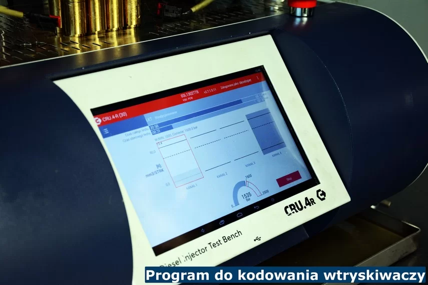 Urządzenie kodujące wtryskiwacze z oprogramowaniem