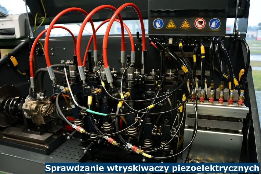 Sprawdzanie wtrysków piezoelektrycznych na specjalistycznych maszynach