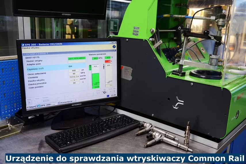 Specjalistyczne urządzenie do diagnostyki parametrów wtryskiwaczy